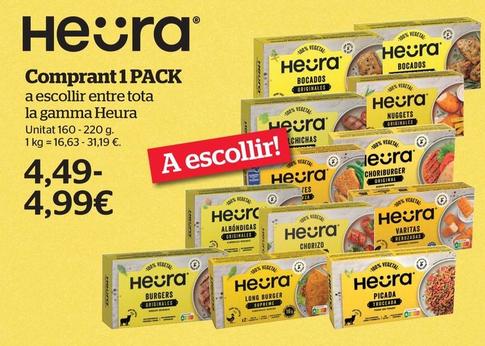 Oferta de Heura - Comprant 1 Pack A Escollir Entre Tota La Gamma por 4,49€ en La Sirena
