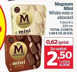 Oferta de Magnum - Mini White Mix O Almond por 4,99€ en La Sirena