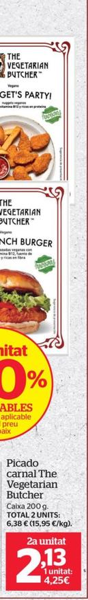 Oferta de The Vegetarian Butcher - Picado Carnal por 4,25€ en La Sirena