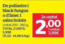Oferta de Gyozas De Pollastre I Black Fungus O D'ànec I Salsa Hoisin por 4,29€ en La Sirena