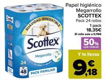 Oferta de Scottex - Papel Higiénico Megarrollo   por 18,35€ en Carrefour