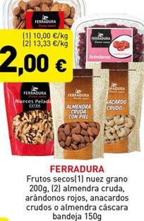 Oferta de Frutos secos por 2€ en Hiperber