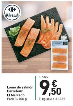 Oferta de Carrefour El Mercado - Lomo De Salmon por 9,5€ en Carrefour Express