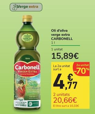 Oferta de Carbonell - Oli D'Oliva Verge Extra por 15,89€ en Carrefour Express