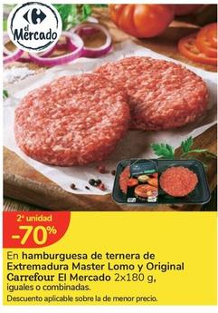 Oferta de Carrefour - En Hamburguesa De Ternera De Extremadura Master Lomo Y Original  en Carrefour Express