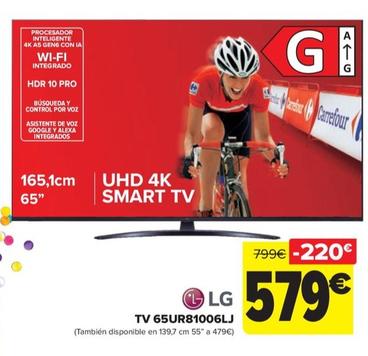 Oferta de LG - TV 65UR81006LJ por 579€ en Carrefour