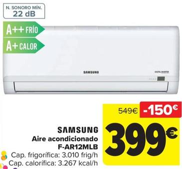Oferta de Samsung - Aire Acondicionado F-AR12MLB por 399€ en Carrefour
