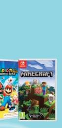 Oferta de Nintendo SWITCH  - Consola  + códigos de descarga de Mario + Rabbids kingdoom Battle y Rayman legends  + minecraft por 319€ en Carrefour