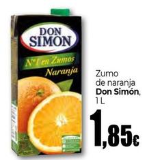 Oferta de Don Simón - Zumo De Naranja por 1,85€ en Unide Supermercados