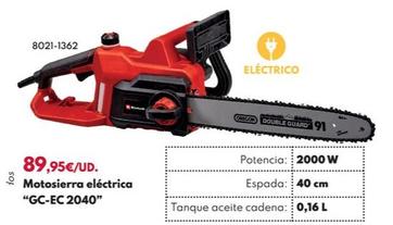 Oferta de Motosierra Eléctrica "GC-EC 2040" por 89,95€ en BricoCentro