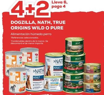 Oferta de Dogzilla, Nath, True Origins Wild O Pure - Alimentacion Humeda Perro en Kiwoko