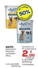 Oferta de Nath - Snack Perro  por 3,99€ en Kiwoko