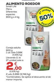 Oferta de Small Life - Alimento Roedor por 3,99€ en Kiwoko