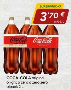 Oferta de Coca-Cola por 3,7€ en minymas