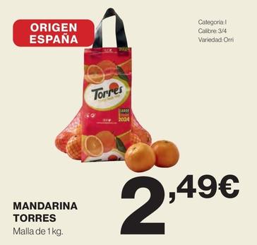 Oferta de Mandarinas por 2,49€ en El Corte Inglés