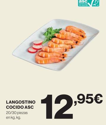 Oferta de Langostinos cocidos por 12,95€ en El Corte Inglés