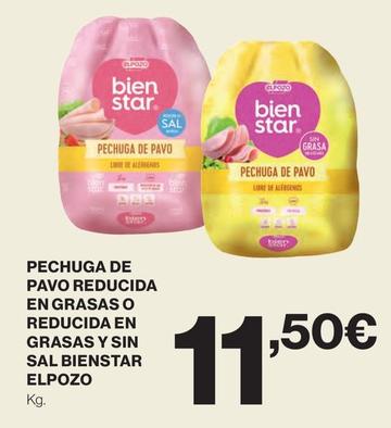 Oferta de Pechuga de pavo por 11,5€ en El Corte Inglés