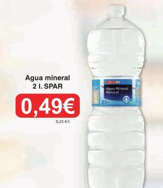 Oferta de Agua por 0,49€ en Spar La Palma