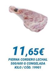 Oferta de Pierna Cordero Lechal por 11,65€ en Dialsur Cash & Carry