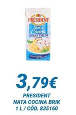 Oferta de Président - Nata Cocinar Brik por 3,79€ en Dialsur Cash & Carry