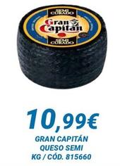 Oferta de Gran Capitán - Queso Semi por 10,99€ en Dialsur Cash & Carry