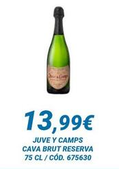 Oferta de Juve Y Camps - Cava Brut Reserva por 13,99€ en Dialsur Cash & Carry
