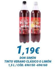 Oferta de Don Simón - Tinto Verano Clásico O Limón por 1,19€ en Dialsur Cash & Carry