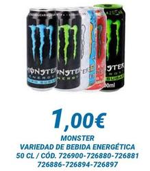 Oferta de Monster - Variedad De Bebida Energética por 1€ en Dialsur Cash & Carry