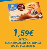 Oferta de Alteza - Masa Hojaldre Extendida por 1,59€ en Dialsur Cash & Carry