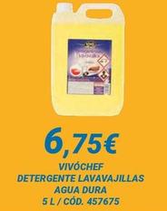 Oferta de Vivo Cheff - Detergente Lavavajillas Agua Dura por 6,75€ en Dialsur Cash & Carry