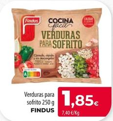 Oferta de Findus - Verduras Para Sofrito por 1,85€ en Spar Tenerife