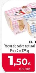 Oferta de El Tofio - Yogur De Cabra Natural por 1,5€ en Spar Tenerife