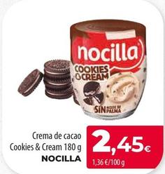 Oferta de Nocilla - Crema De Cacao Cookies & Cream por 2,45€ en Spar Tenerife