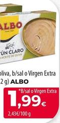 Oferta de Albo - Atún En Aceite De Oliva Virgen Extra por 1,99€ en Spar Tenerife