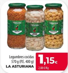 Oferta de Asturiana - Legumbres Cocidas por 1,15€ en Spar Tenerife