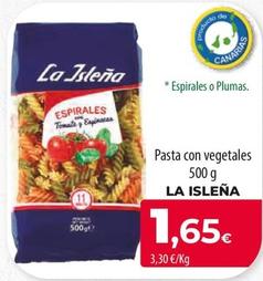 Oferta de La Isleña - Pasta Con Vegetales por 1,65€ en Spar Tenerife