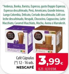Oferta de Nescafé - Cafe Capsulas por 3,99€ en Spar Tenerife