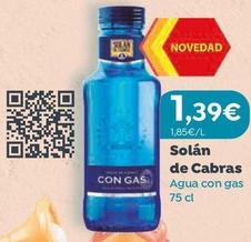 Oferta de Solán De Cabras - Agua Con Gas por 1,39€ en Spar Tenerife
