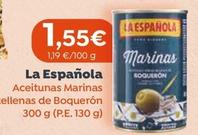 Oferta de La Española - Aceitunas Marinas Rellenas De Boquerón por 1,55€ en Spar Tenerife