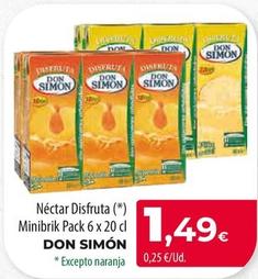 Oferta de Don Simón - Néctar Disfruta Minibrik por 1,49€ en Spar Tenerife