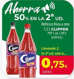 Oferta de Clipper - Refresco Fresa O Zero por 1,49€ en Spar Tenerife