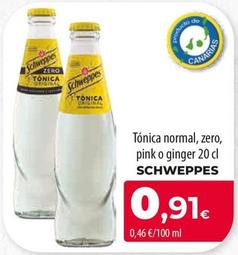 Oferta de Schweppes - Tonica Normal por 0,91€ en Spar Tenerife