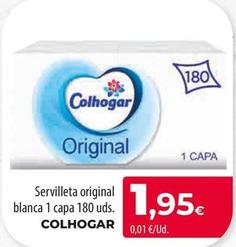 Oferta de Colhogar - Servilleta Original Blanca 1 Capa por 1,95€ en Spar Tenerife