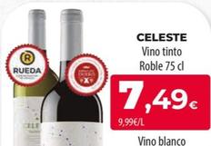 Oferta de Celeste - Vino Tinto Roble por 7,49€ en Spar Tenerife