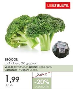 Oferta de Brocoli por 1,99€ en Supermercados Plaza