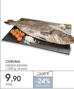 Oferta de Corvina por 9,9€ en Supermercados Plaza