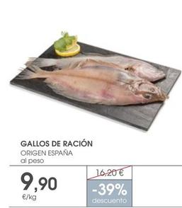 Oferta de Gallos De Racion por 9,9€ en Supermercados Plaza
