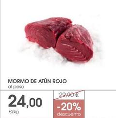 Oferta de Mordo De Atun Rojo por 24€ en Supermercados Plaza