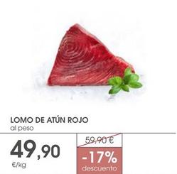 Oferta de Lomo De Atún Rojo por 49,9€ en Supermercados Plaza