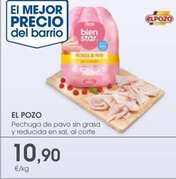 Oferta de Pechuga de pavo por 10,9€ en Supermercados Plaza